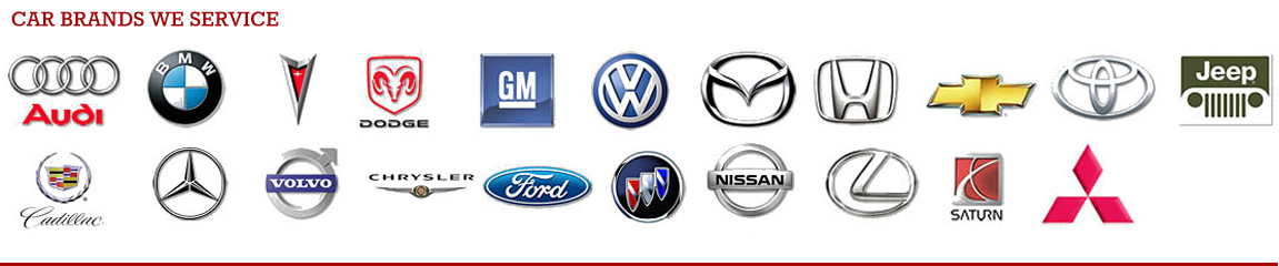 Car brands we service